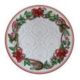 Bajo plato 33 cm decorado muerdago