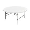 Mesa polietileno plegable redonda Tay. 180x180xh.74 cm.