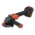 Amoladora bateria 18V 115 mm 7.500 rpm 1 bat. 4.0Ah + cargador 3 disco