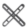 CRUCETA PARA JUNTAS 5 MM 100 PZAS RUBI