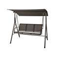 Balancin metalico 3 plazas. Medidas: 112x170xh150,3 cm. Color: gris.