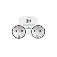 Adaptador doble con USB A+C