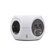 Base multiple combiball con 3 tomas + 2 usb a + 2 usb c