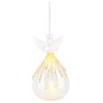 ANGEL NAVIDAD COLGANTE TRANSP/DORADO NAVIDAD LED. 7x7x11cm