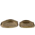 BANDEJA METAL ORO 37*37*5CM