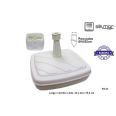 BASE PARASOL CUADRADA PASTICO BLANCA 42X42X12.5