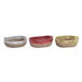 CESTA FIBRA SEAGRASS 3COLORES 24X19X8CM