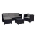 Conjunto Manhattan. Sofa+2 sillones+puff+mesa baja