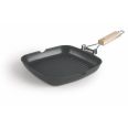 GRILL 24X24 ACANALADO MANGO ABATIBLE