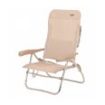 SILLA CAMA PLAYA 6 POSICIONES BEIGE